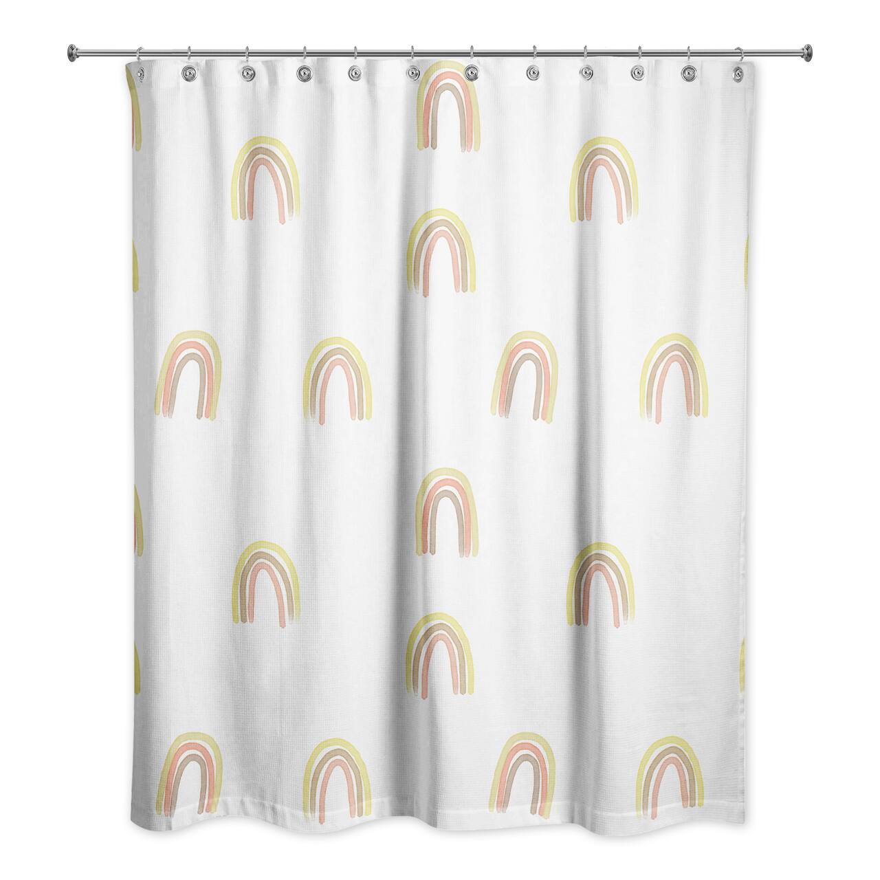 Random Rainbow Pattern 71" x 74" Shower Curtain